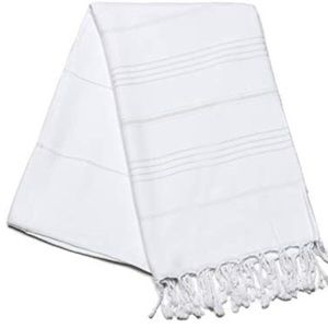 White Turkish Beach Towel